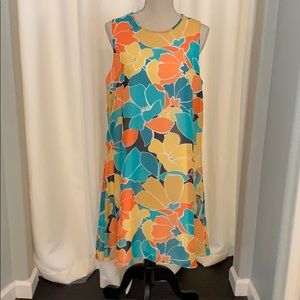 Floral Print A-Line  Dress